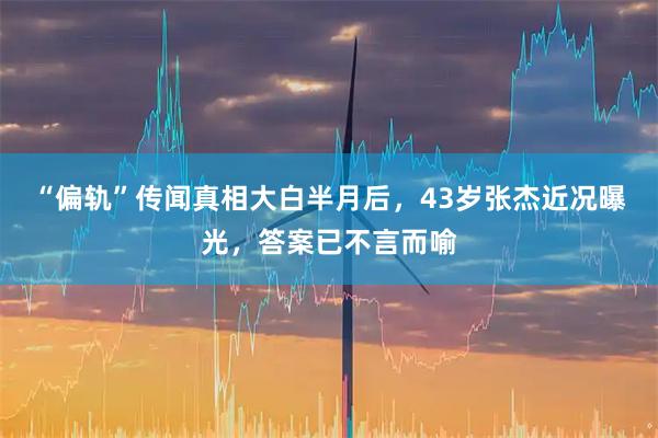 “偏轨”传闻真相大白半月后，43岁张杰近况曝光，答案已不言而喻